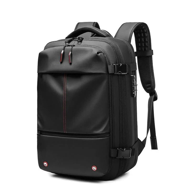 Flovir Air Pro vacuum compression travel backpack, front view