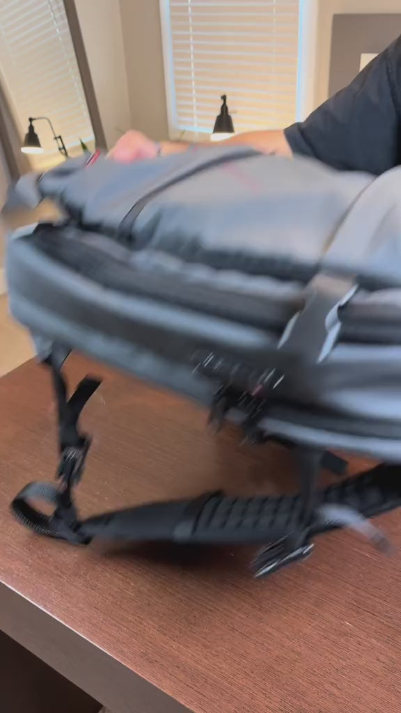 Traveler packing an Air Pro bag