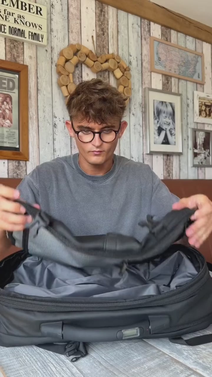 Traveler packing the Air Pro bag